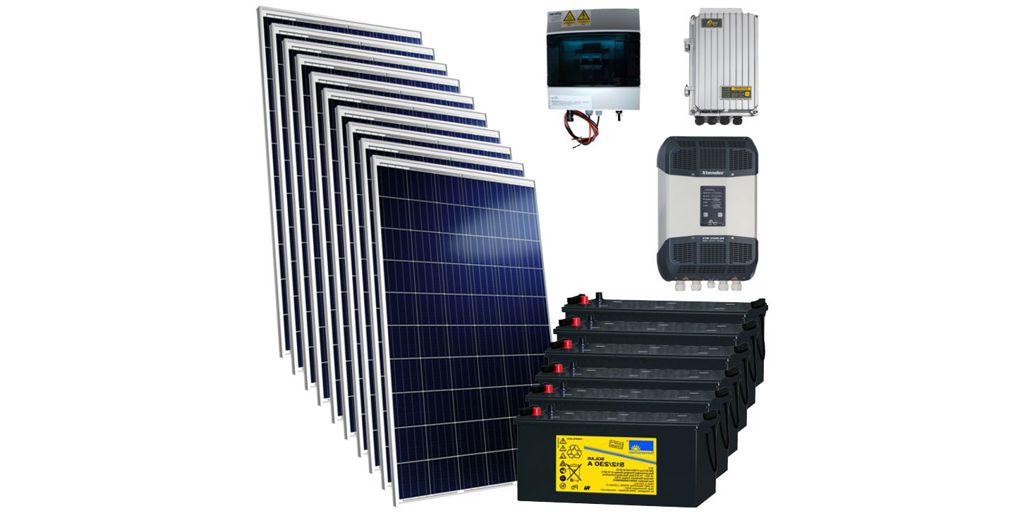 Kit autonome solaire 3000W 230V écosolaire® - Ecosolaire