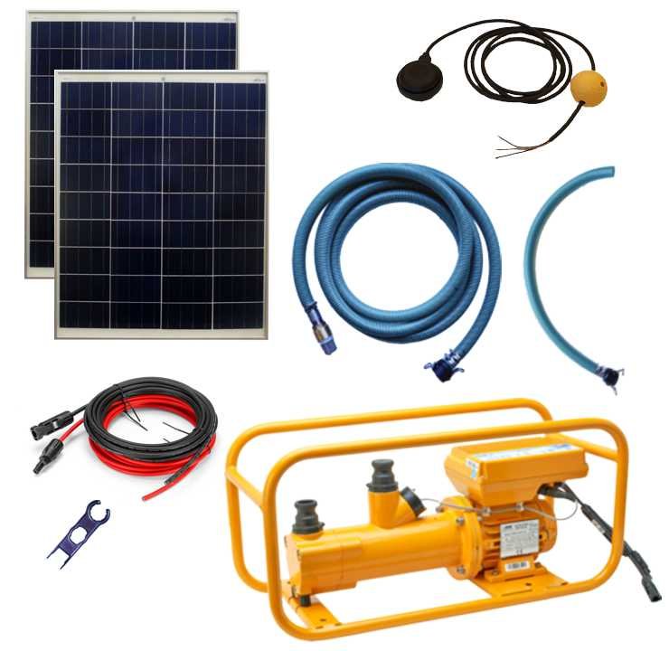 Kit pompe solaire de surface Shurflo Premium 130W 12V - Ecosolaire